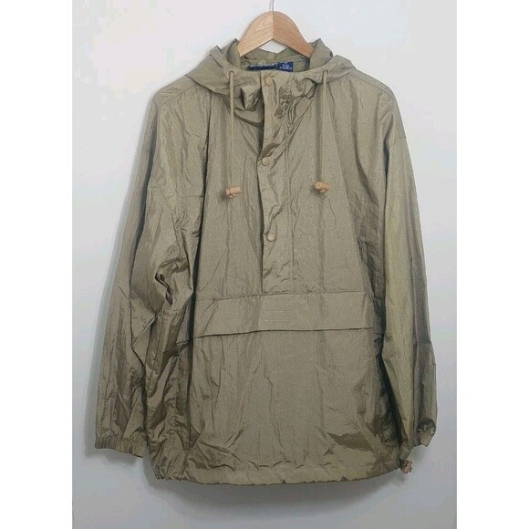 Fremantle Windbreaker Jacket Men's Size Medium Multi-Pocket Kangaroo Pouch Gold - Picture 2 of 16